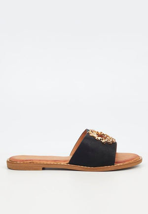 Miss Black Ladies Sandals Miss Black Women's Honor 2 Black (7810326364249)