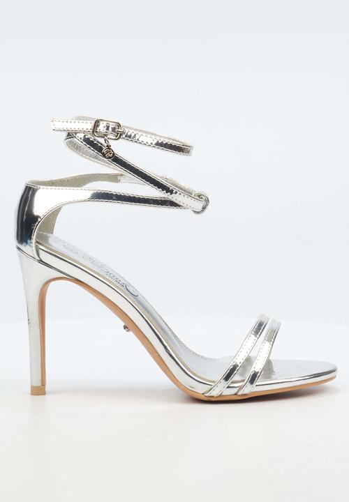 Miss Black Ladies Sandals Miss Black Women's Jazz 21 Stiletto Silver (7810327019609)