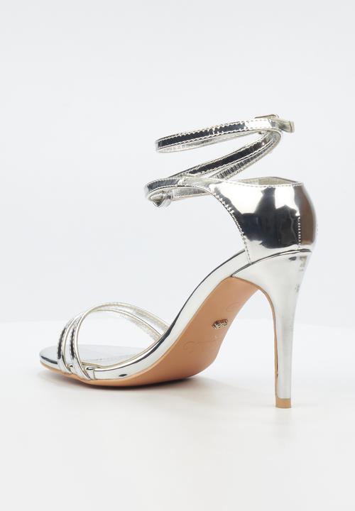 Miss Black Ladies Sandals Miss Black Women's Jazz 21 Stiletto Silver (7810327019609)