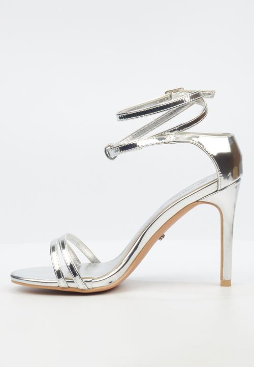 Miss Black Ladies Sandals Miss Black Women's Jazz 21 Stiletto Silver (7810327019609)