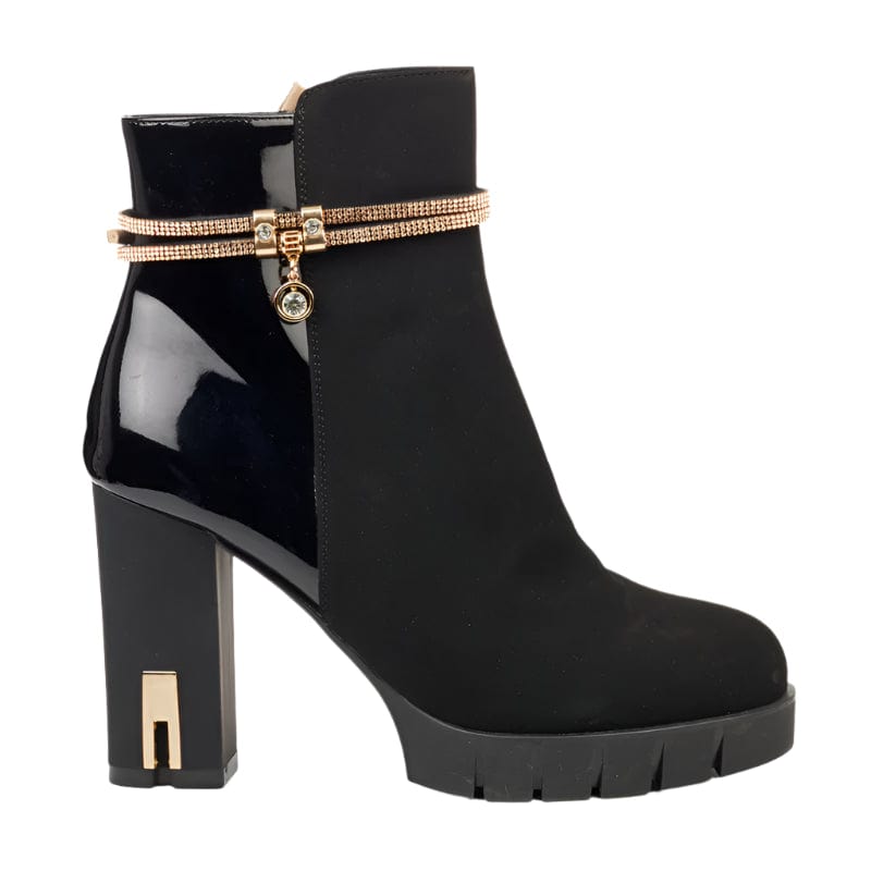 Miss Black Ladies Shoes Miss Black Darling 1 Ankle Boot Black (7904621559897)