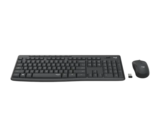 Logitech MK295 Silent Wireless keyboard and mouse set - Graphite.
