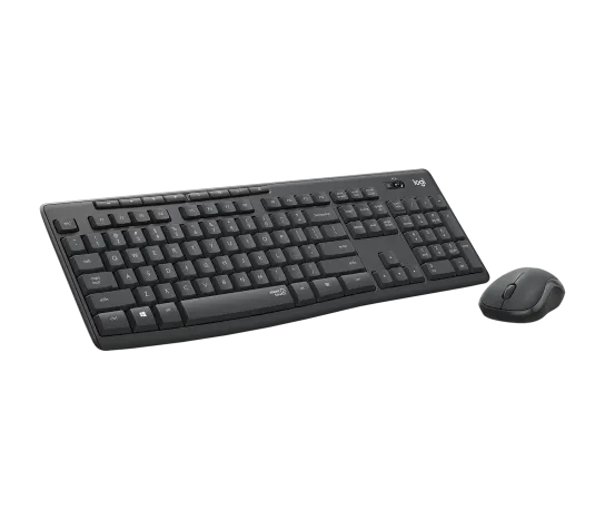 Logitech MK295 Silent Wireless keyboard and mouse set - Graphite.
