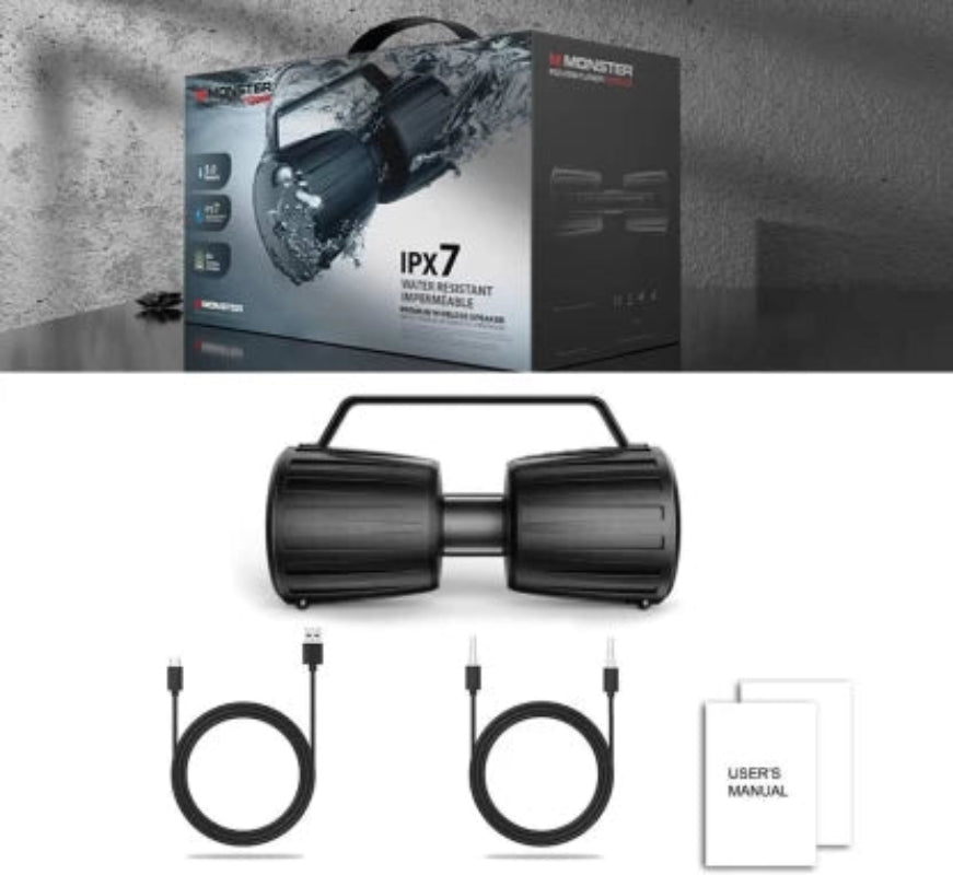 Monster 40w - Adventurer Force Bluetooth Party Speaker 5.2  (Black)