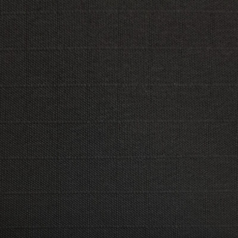 Mood Fabrics Waterproof Fabric Ventura Big Block Outdoor Canvas Waterproof Fabric Black 500 gsm 200 cm