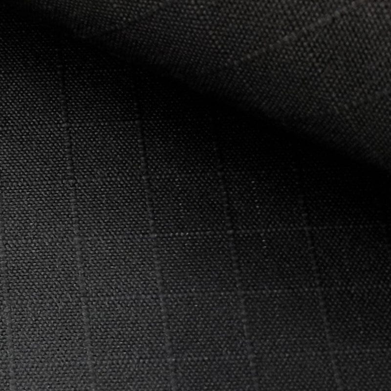 Mood Fabrics Waterproof Fabric Ventura Big Block Outdoor Canvas Waterproof Fabric Black 500 gsm 200 cm