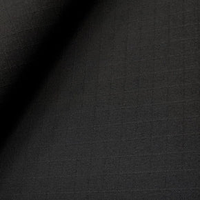 Mood Fabrics Waterproof Fabric Ventura Big Block Outdoor Canvas Waterproof Fabric Black 500 gsm 200 cm