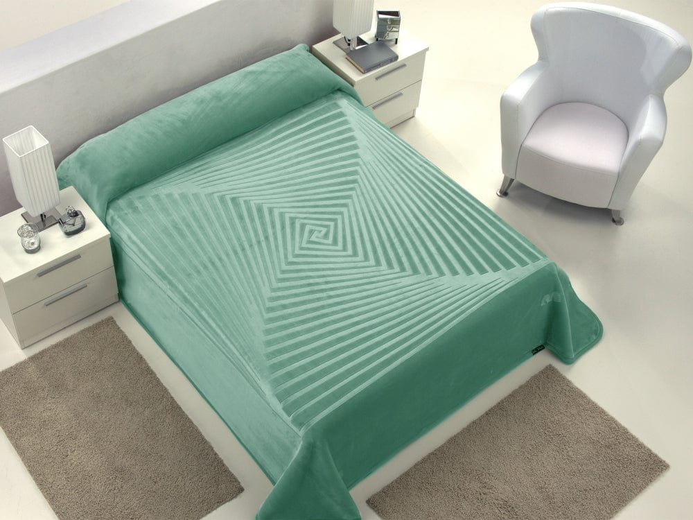 Mora Blanket Mora ECC Blankets Casa Moderna Duck Egg Glacier B10 (7334939197529)