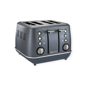 Morphy Richards TOASTER Morphy Richards Toaster 4 Slice Stainless Steel Blue 1800W Evoke (6776516935769)