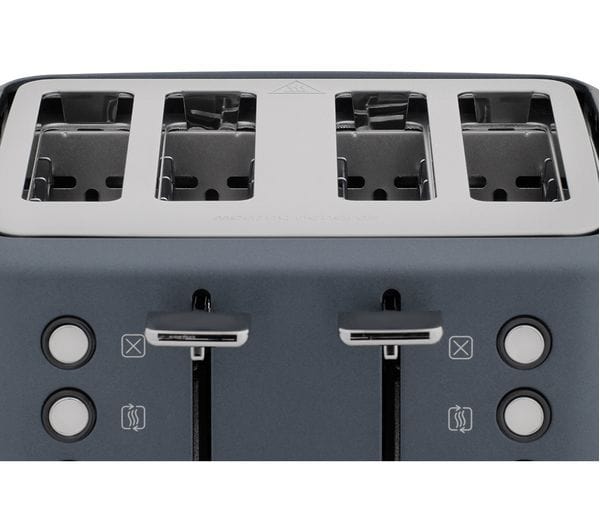 Morphy Richards TOASTER Morphy Richards Toaster 4 Slice Stainless Steel Blue 1800W Evoke