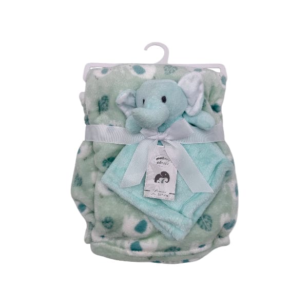Mothers Choice BABY BLANKET Mothers Choice Dudu Blanket Boy's Elephant 75x100cm BLK3266