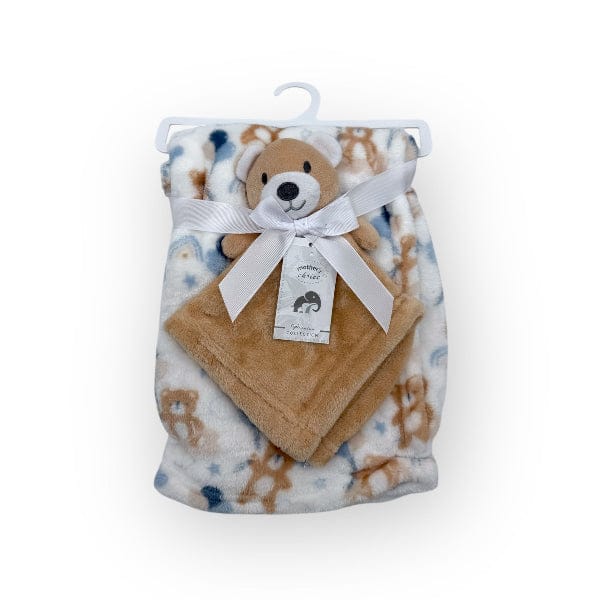 Mothers Choice BABY BLANKET Mothers Choice Dudu Blanket Neutral Bear 75x100cm BLK3265
