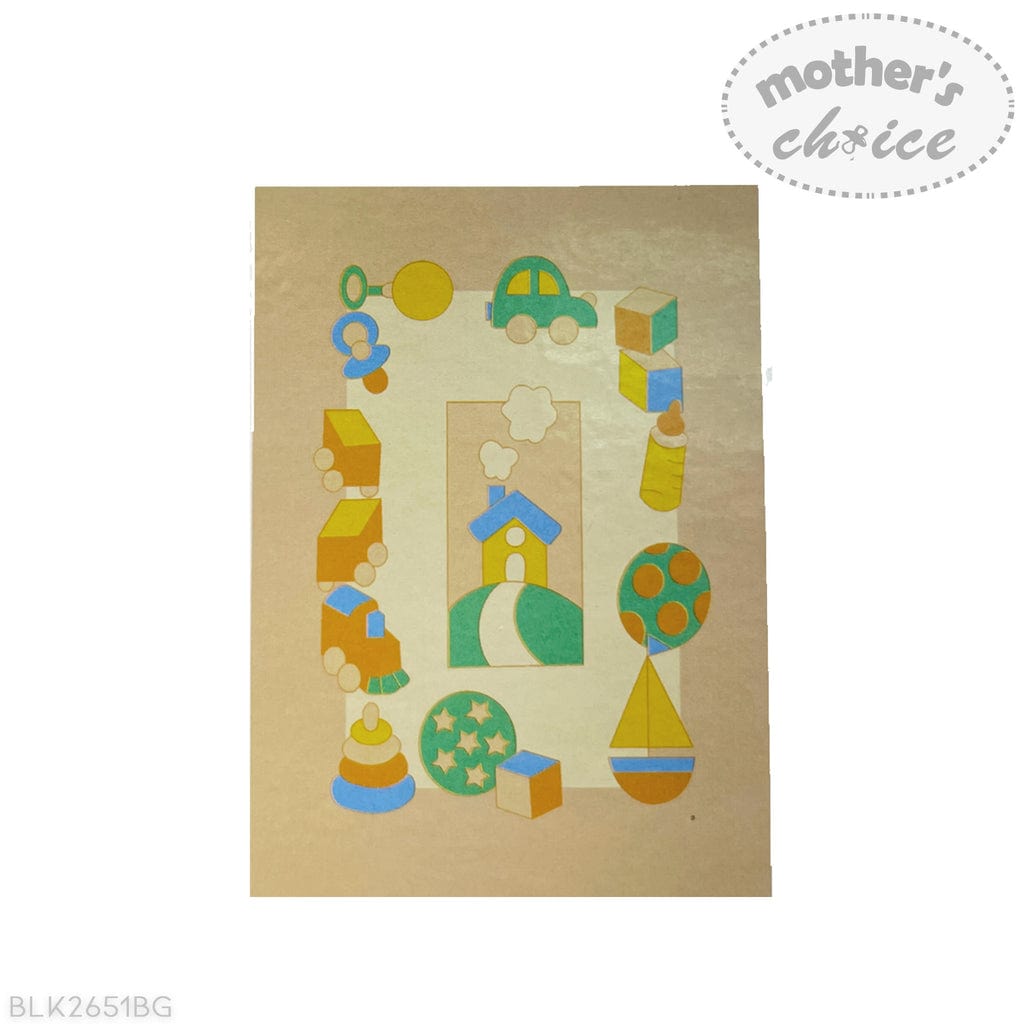 Mothers Choice BABY BLANKET Mothers Choice Infants Cutwork Blanket House Beige BLK2651BG