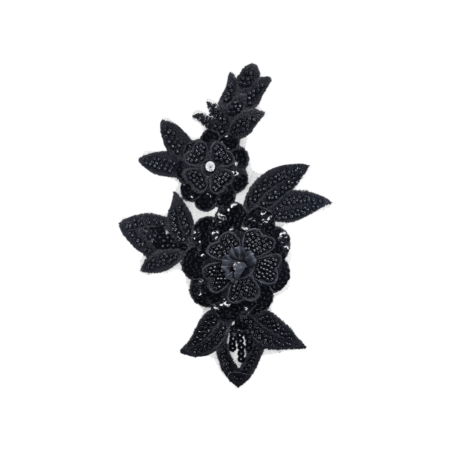 MOTIF Habby Black Bella Embroided Motif