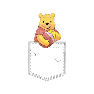 MOTIF Habby Pooh Bear Iron-On Motif (7911651737689)