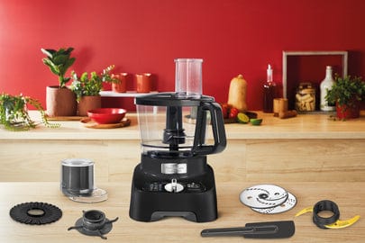 Moulinex COFFEE MACHINE Moulinex Double Force 1000w Food Processor Black FP821811 (7476980842585)