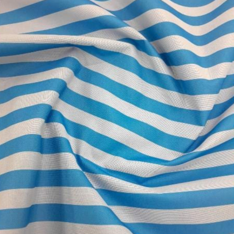 MSR Canvas Light Blue Big Stripe PVC Waterproof Canvas 600D Collection 140 cm (7813313200217)