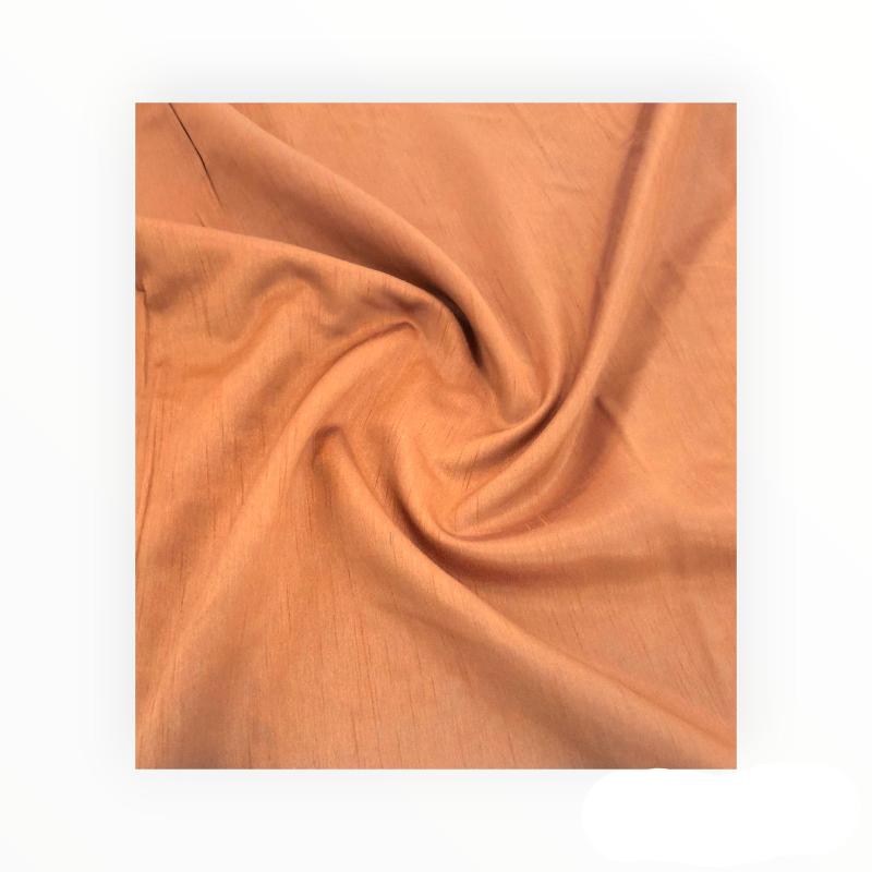 MSR Curtain Fabrics Dark Rust Poly Silk Plain Dyed Collection 280 cm (7804338372697)