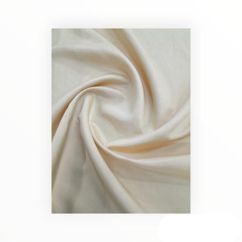 MSR Curtain Fabrics Ivory Poly Silk Plain Dyed Collection 280 cm (7804338372697)