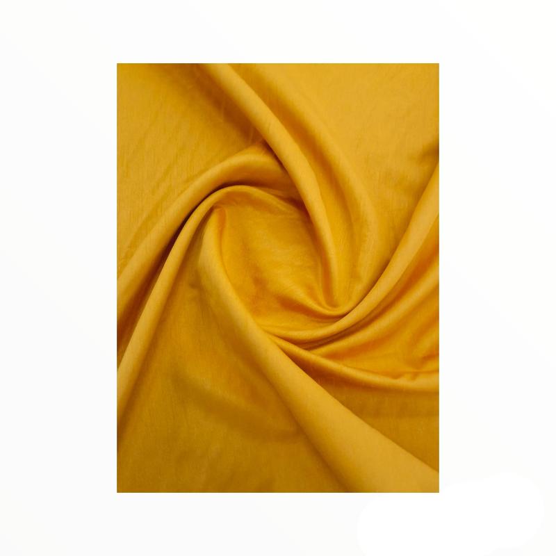 MSR Curtain Fabrics Nugget Gold Poly Silk Plain Dyed Collection 280 cm (7804338372697)