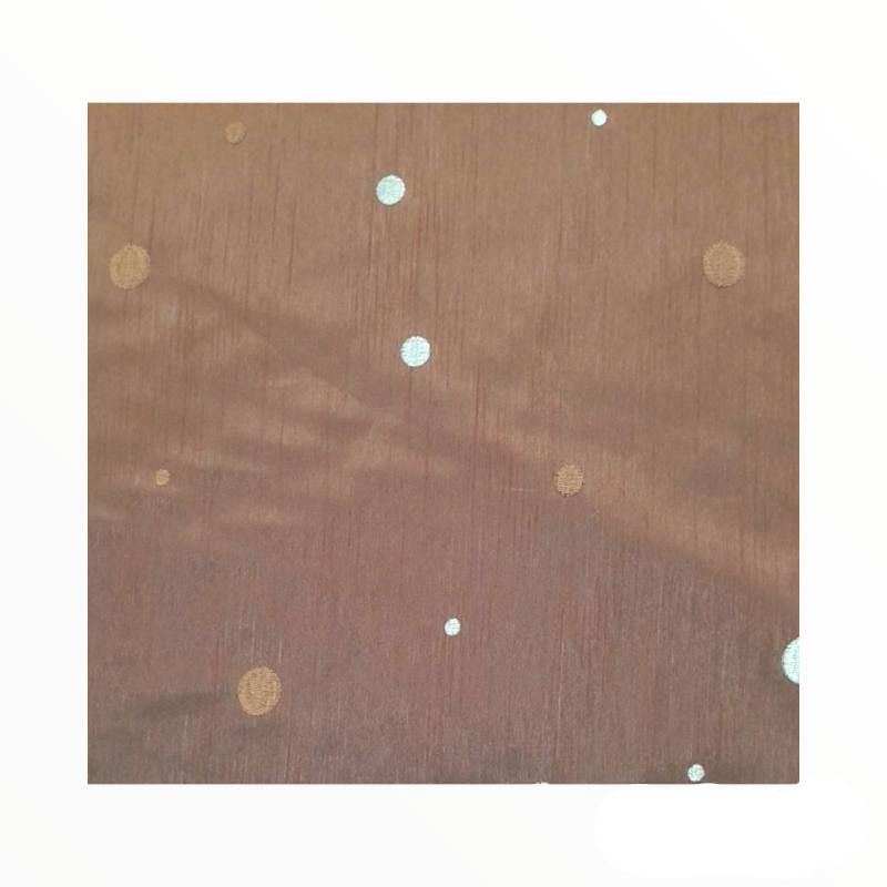 MSR Curtain Fabrics Silk Two Tone Circle Embroidery 280 cm