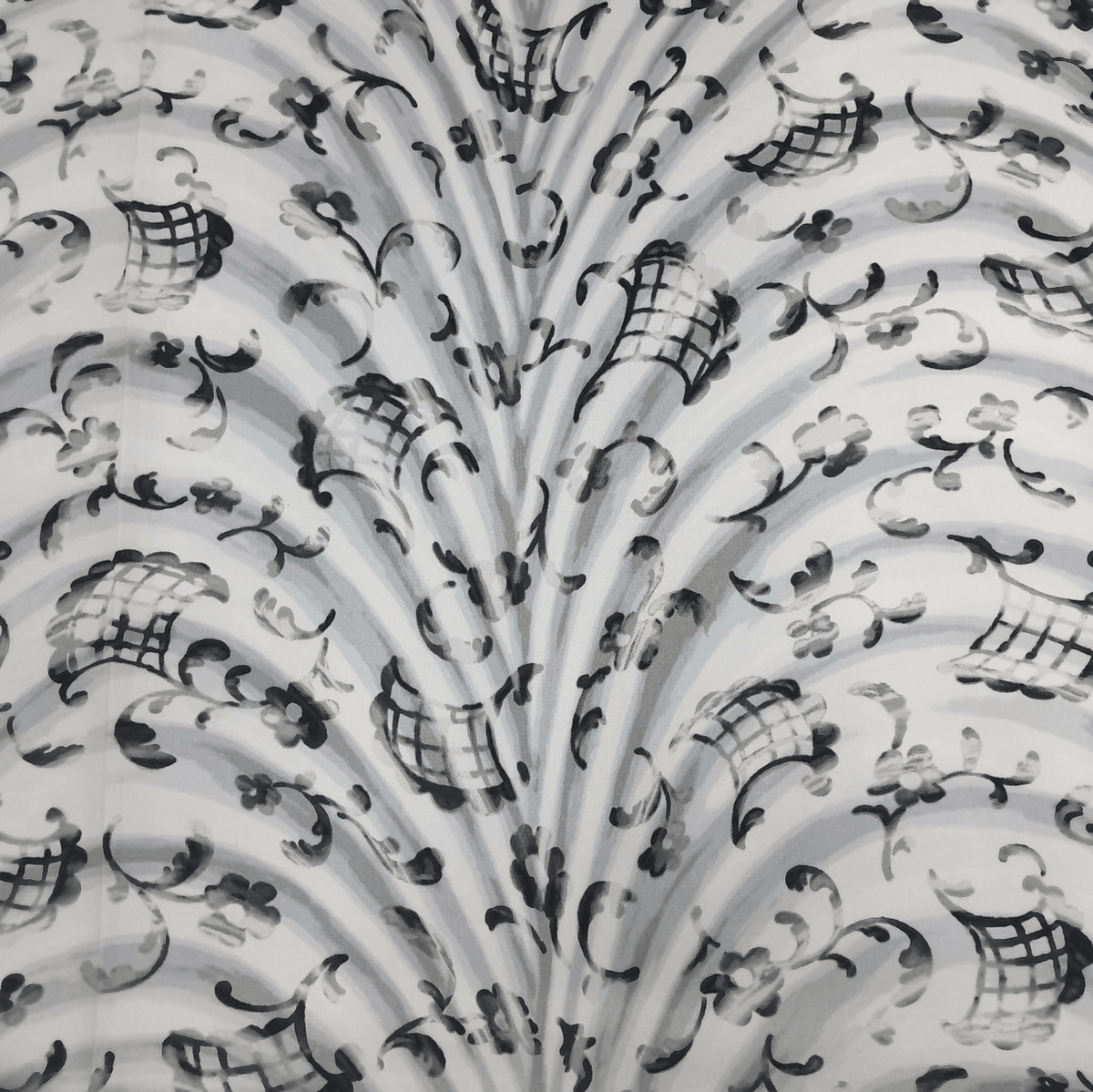 MSR Printed Cotton Fabric Black Printed Cotton Fabric Floral 140 cm