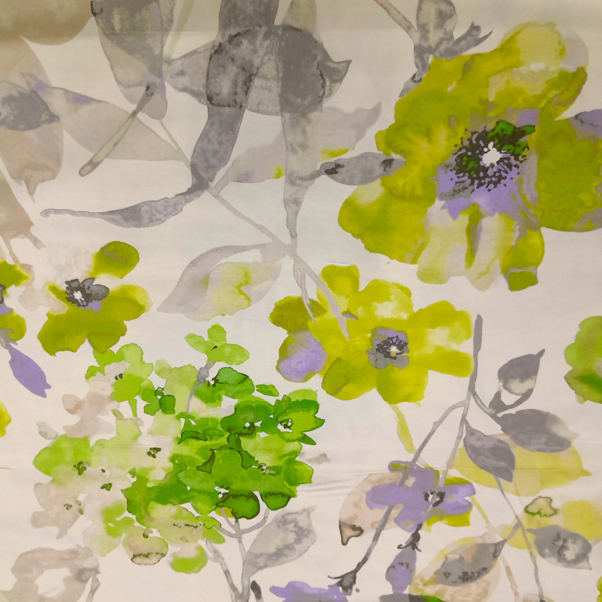 MSR Printed Cotton Fabric Pinted Cotton Fabric Willow Wood Aloe Green 140 cm