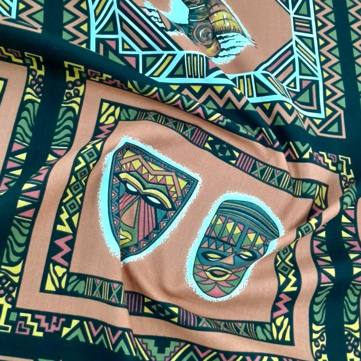 MSR Tabling Fabric African Rhythm Polycotton Tabling Fabric 2041 235 cm