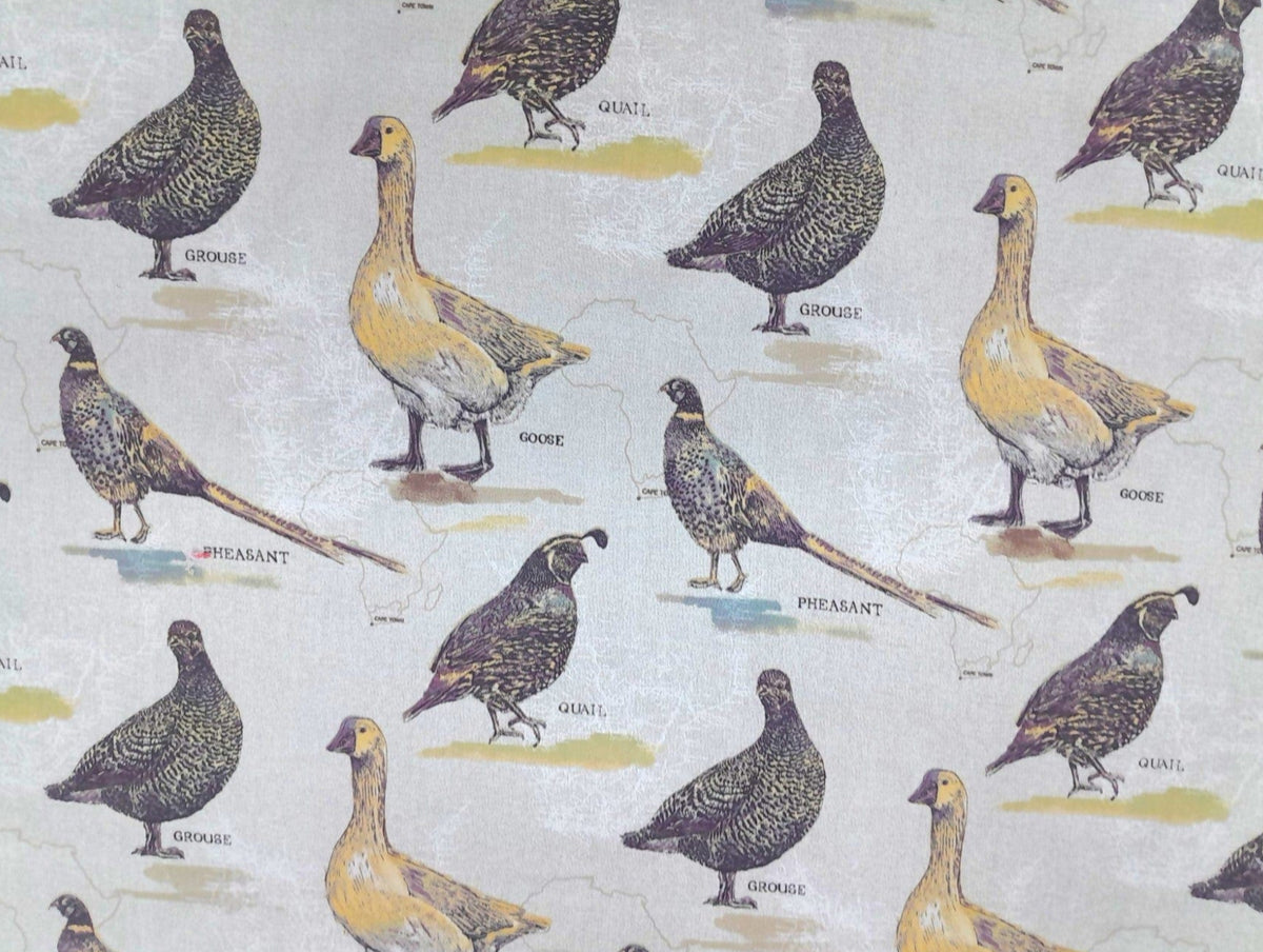 MSR Tabling Fabric Game Birds Polycotton Tabling Fabric 2041 235cm