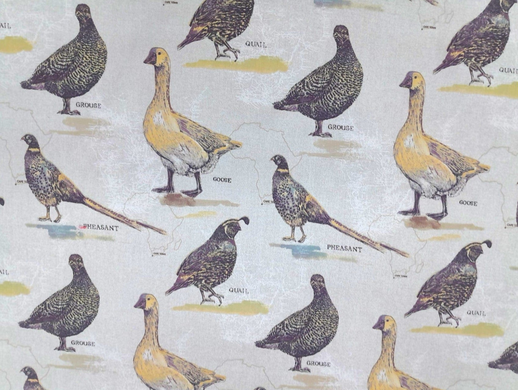MSR Tabling Fabric Game Birds Polycotton Tabling Fabric 2041 235cm