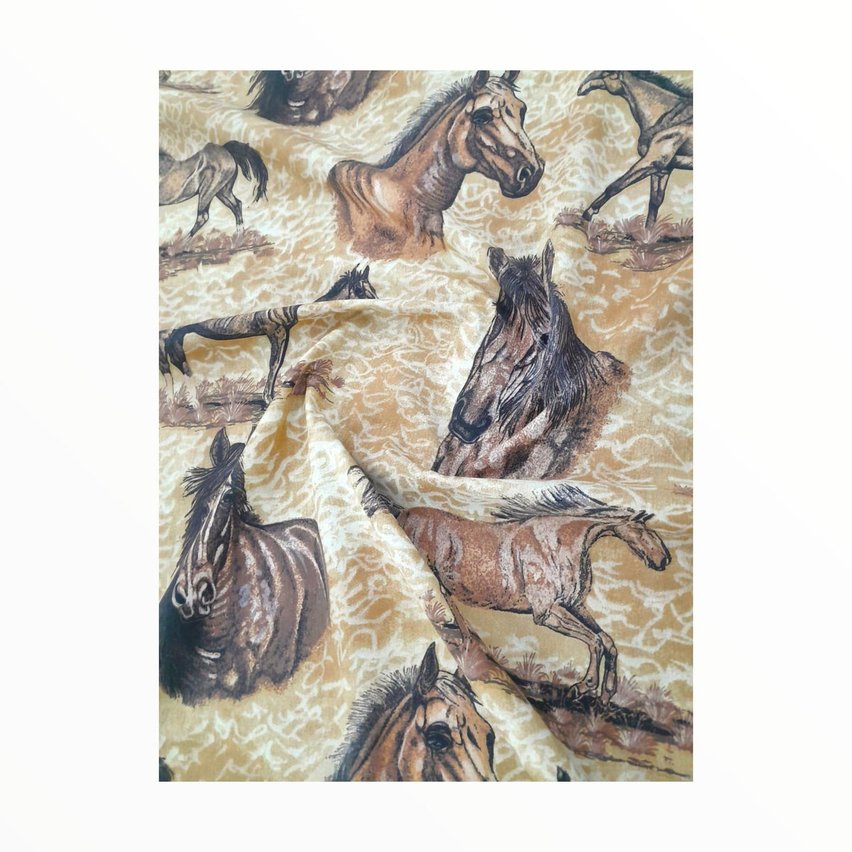 MSR Tabling Fabric Horses Polycotton Tabling Fabric 2041 235cm