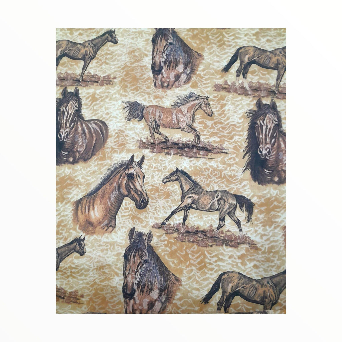 MSR Tabling Fabric Horses Polycotton Tabling Fabric 2041 235cm