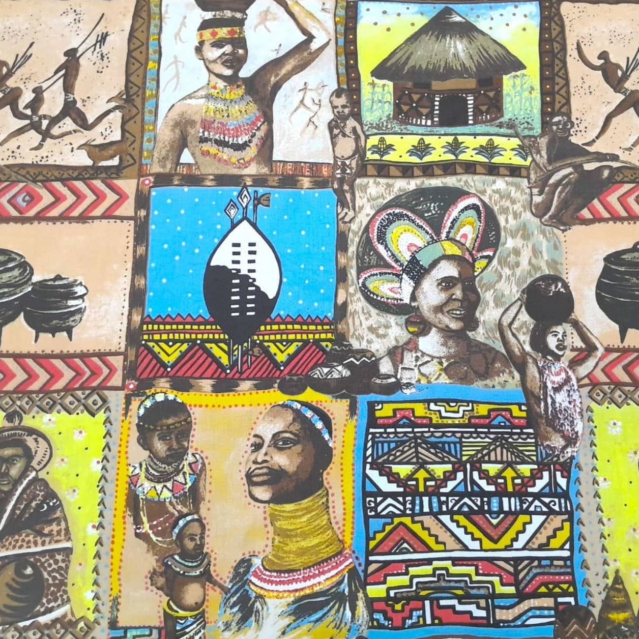 MSR Tabling Fabric Tabling Fabric Tribal Art 235 cm
