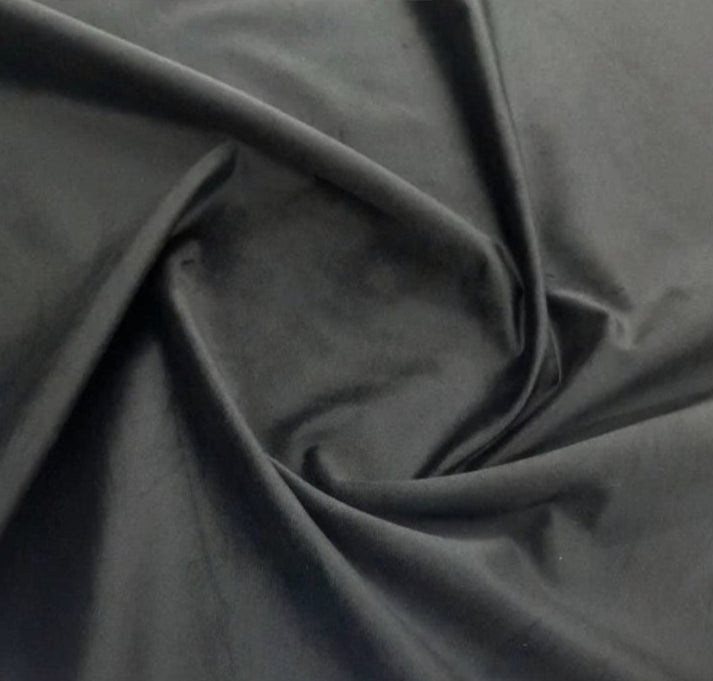 MSR Upholstery Fabric Black Upholstery Sofa Fabric Plain Velvet 140 cm