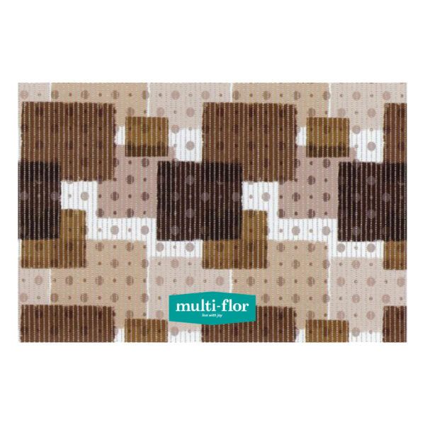MULTI-FLOR BATH MAT Multi-Flor Moonwalk Bathroom Mat 65cm Wide AS7056-2