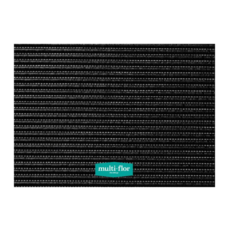 MULTI-FLOR BATH MAT Multi-Flor Moonwalk Bathroom Mat 65cm Wide Versa Black