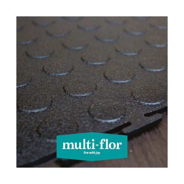 MULTI-FLOR DOOR MATS Multi-Flor Multi-Lock Medallion Interlocking DIY 1 m2 (4 Tiles) Black