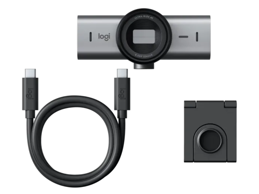 Logitech MX Brio 705 Webcam with AI Image Enhancement.