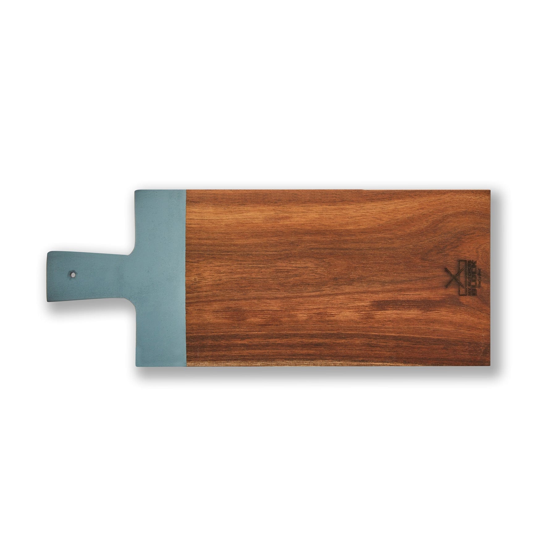 MY Butchers Block CHOPPING BOARD My Butchers Block Pebble Stone Blue Food Grade Paint Dipped Board Large MBB-S-L-DIP-PS