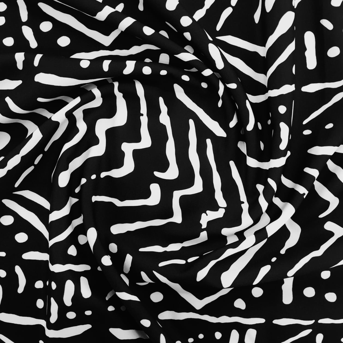 National Fabrics Printed Mini Matt Fabric Printed Mini Matt Abstract Zebra 140 cm
