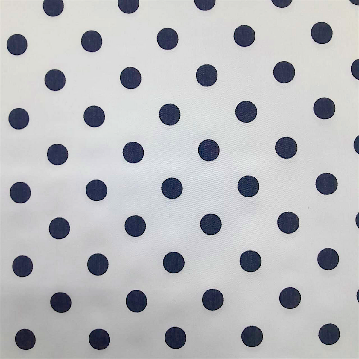 Fabric 100%Printed Cotton Canvas Polka Dots 140 cm.