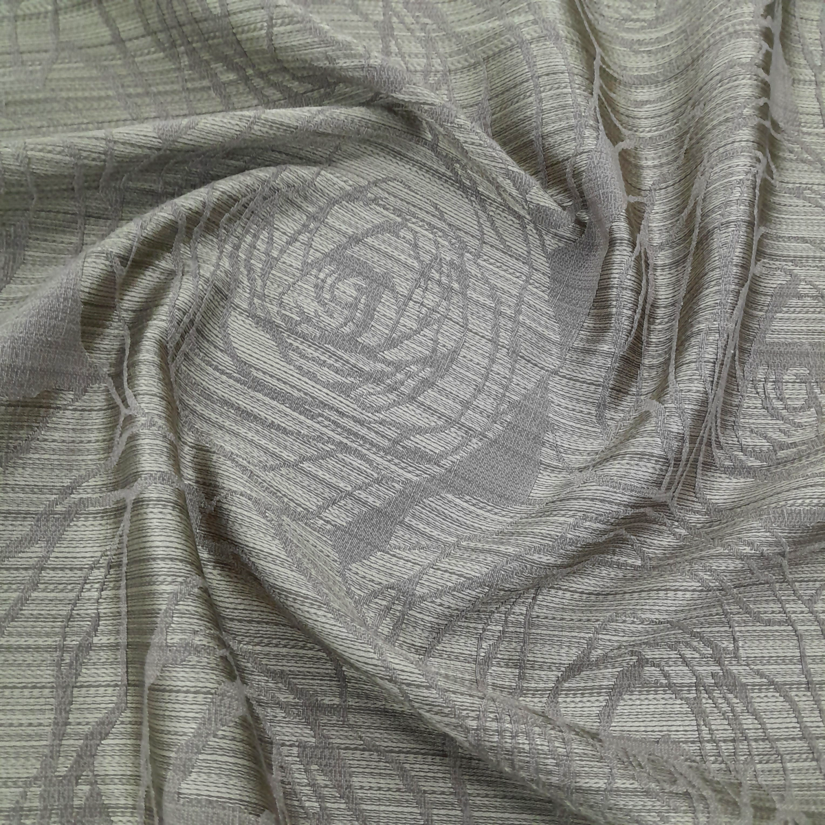 Nettex Curtain Fabrics Brown Nettex Special Clearance Curtain Floral 140 cm