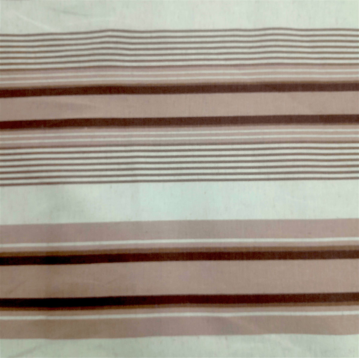 Nettex Curtaining Fabric Brown Nettex Special Clearance Curtain Big Stripe 140 cm