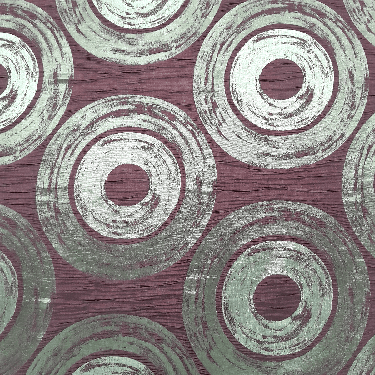 Nettex Curtaining Fabric Maroon Nettex Special Clearance Curtain Circles 140 cm