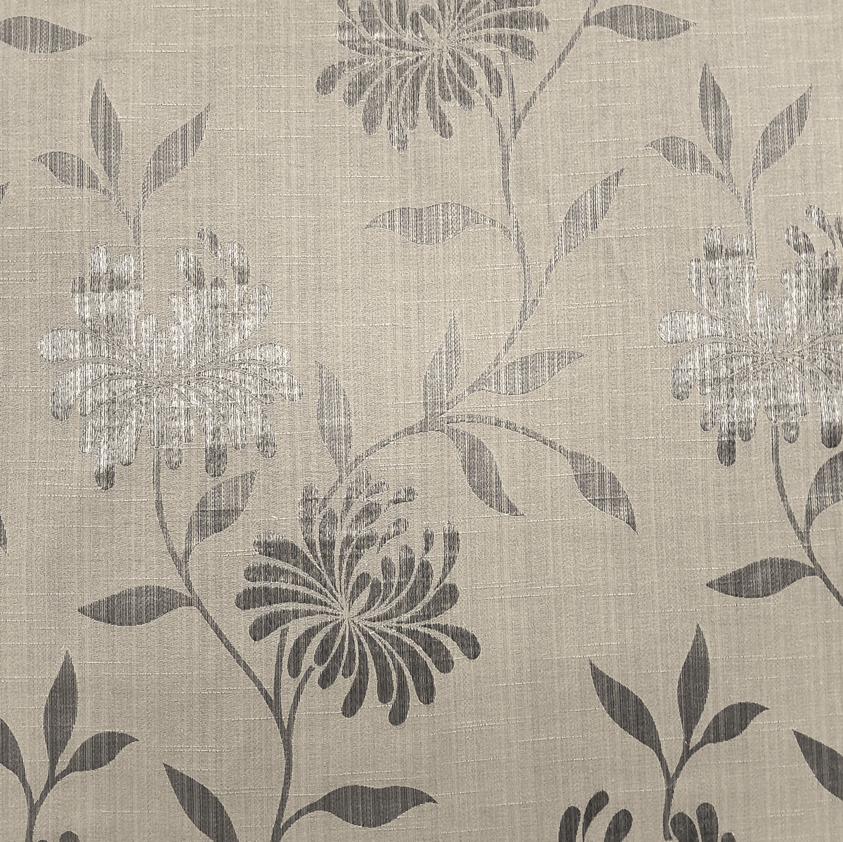 Nettex Curtaining Fabric Nettex Special Clearance Curtain Floral Brown 140 cm