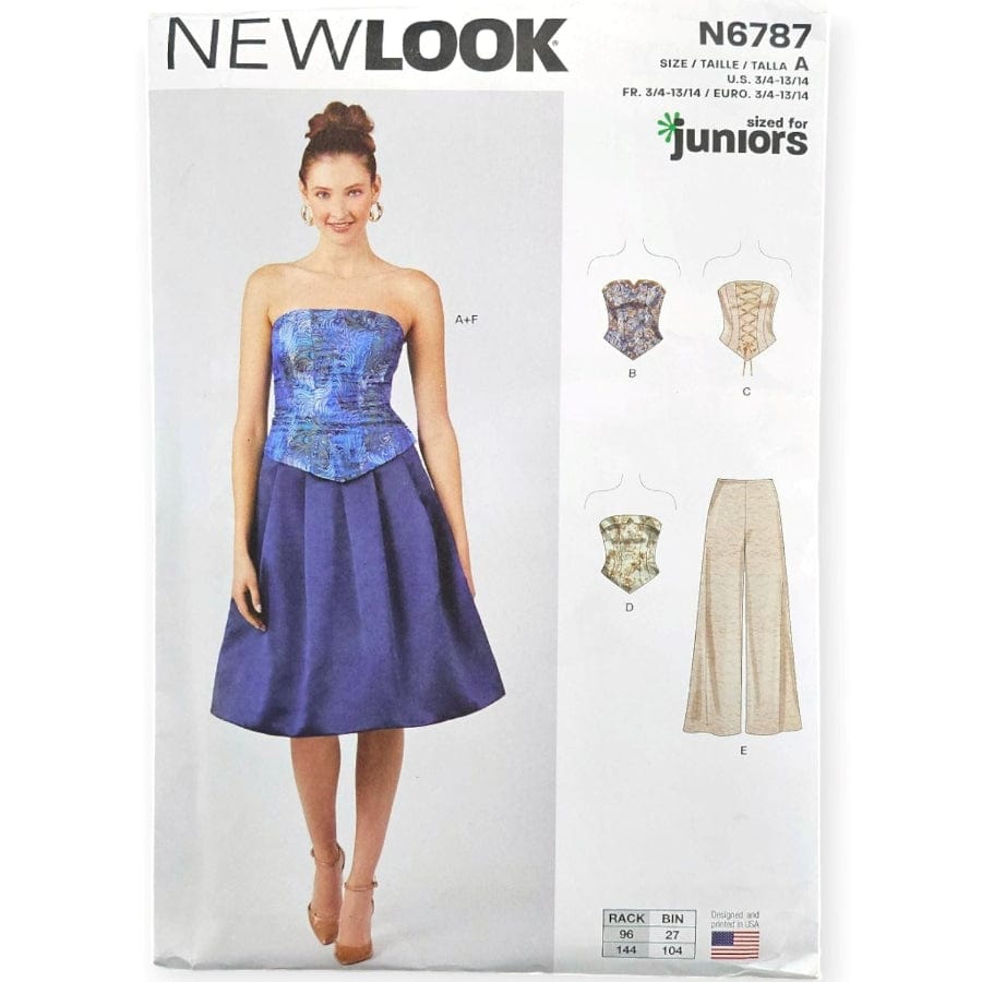 New Look Patterns Habby 3/4-13/14 New Look Sewing Patterns