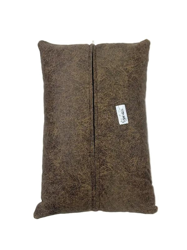 NGUNI scatter cushion Nguni Block Natural Skin Cushion 33 x 50cm Brown