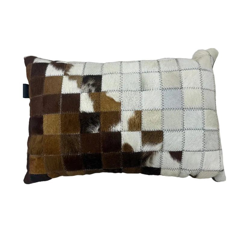 NGUNI scatter cushion Nguni Block Natural Skin Cushion 33 x 50cm Brown