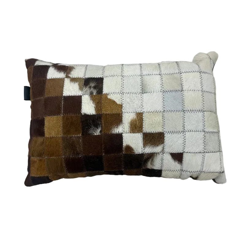 NGUNI scatter cushion Nguni Block Natural Skin Cushion 33 x 50cm Brown