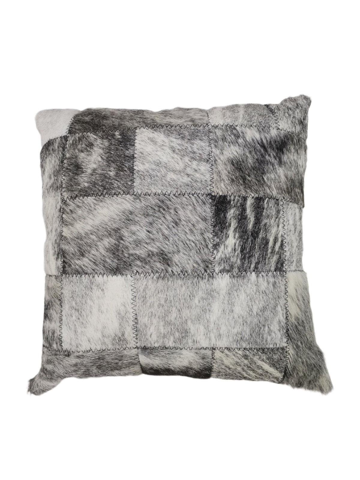 NGUNI scatter cushion Nguni Block Natural Skin Scatter Cushion 50 x 50 Grey (7808413270105)